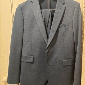 jf j.ferrar Men's Blue Suit